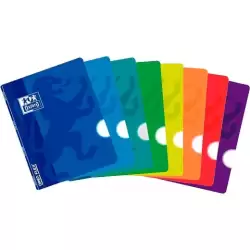 (400061067) OXFORD LIBRETA GRAPADA OPENFLEX A4 80H LISO TAPA PLÁSTICO COLORES SURTIDOS