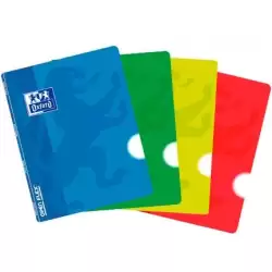 (400062603) OXFORD LIBRETA GRAPADA OPENFLEX 48H A5 LISO TAPA DE PLÁSTICO C/SURTIDOS