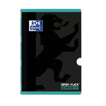 (400109593) OXFORD LIBRETA GRAPADA OPENFLEX COLOUR 48H A4 90GR 1 LÍNEA 2M TAPA DE PLÁSTICO PACK 10 UD ICE MINT