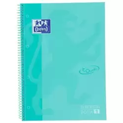 (400117274) OXFORD CUADERNO TOUCH EUROPEANBOOK 1 WRITE&ERASE 80H A4+ 5X5MM MICROPERFORADO T/EXTRADURA MENTA PASTEL