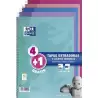 (400122766) OXFORD CUADERNO ESPIRAL WRITE&ERASE 80H FOLIO 4X4MM C/MARGEN TAPA EXTRADURA PACK 4+1 UD C/SURTIDOS TENDENCIA