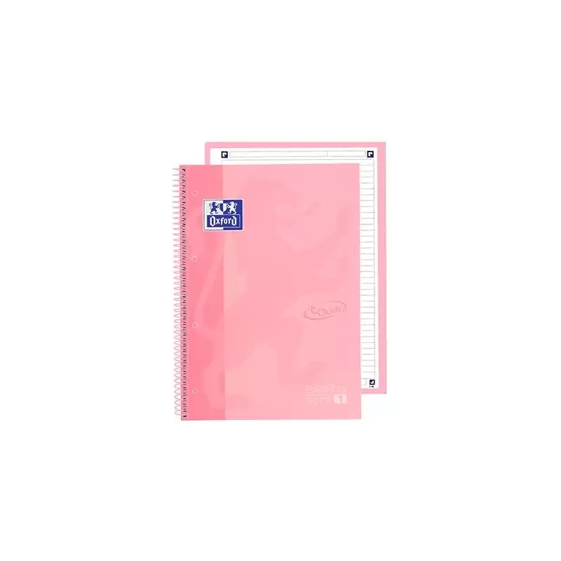 (400138324) OXFORD CUADERNO TOUCH EUROPEANBOOK 1 WRITE&ERASE 80H A4+ 1 LÍNEA MICROPERFORADO T/EXTRADURA PACK 5 UD FLAMINGO PA...