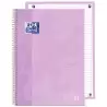 (400138325) OXFORD CUADERNO TOUCH EUROPEANBOOK 1 WRITE&ERASE 80H A4+ 1 LÍNEA MICROPERFORADO T/EXTRADURA PACK 5 UD LAVANDA PASTEL