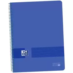 (400149358) OXFORD CUADERNO LIVE&GO EUROPEANBOOK 1 80H A4+ 5X5MM MICROPERFORADO T/PLÁSTICO PACK 5 UD AZUL MARINO