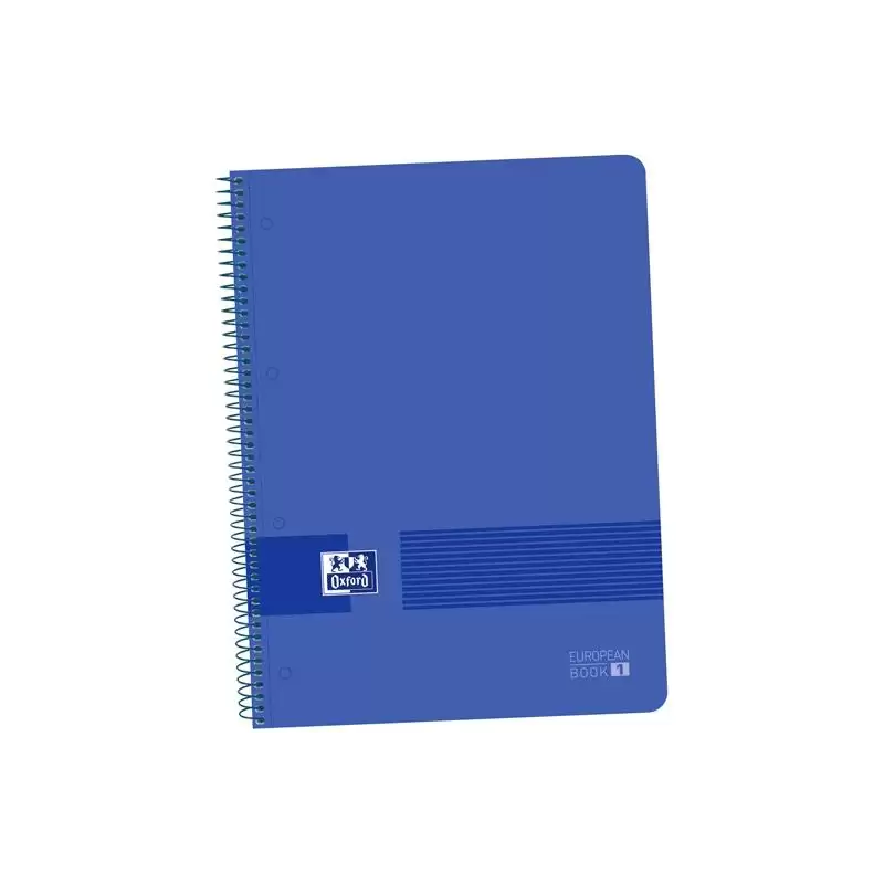 (400149358) OXFORD CUADERNO LIVE&GO EUROPEANBOOK 1 80H A4+ 5X5MM MICROPERFORADO T/PLÁSTICO PACK 5 UD AZUL MARINO