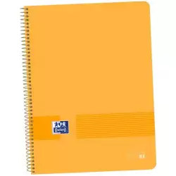 (400149422) OXFORD CUADERNO LIVE&GO EUROPEANBOOK 1 80H A4+ 5X5MM MICROPERFORADO T/PLÁSTICO PACK 5 UD MELOCOTÓN