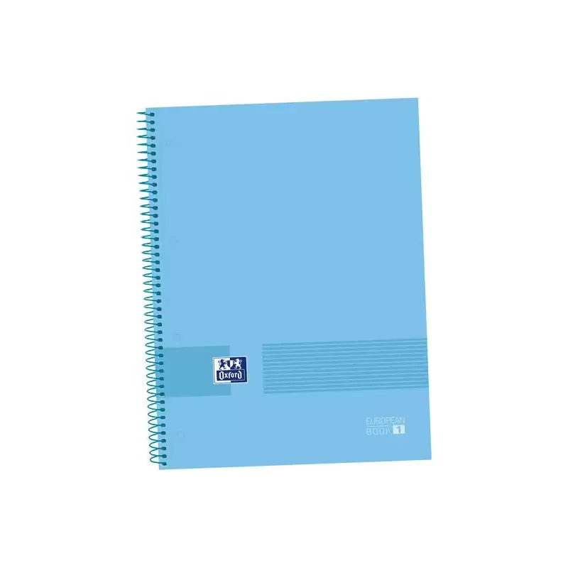 (400149492) OXFORD CUADERNO &YOU EUROPEANBOOK 1 WRITE&ERASE 80H A4+ 5X5MM MICROPERFORADO T/EXTRADURA PACK 5 UD PERIWINKLE BLUE
