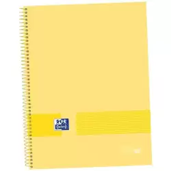 (400149494) OXFORD CUADERNO &YOU EUROPEANBOOK 1 WRITE&ERASE 80H A4+ 5X5MM MICROPERFORADO T/EXTRADURA PACK 5 UD BANANA