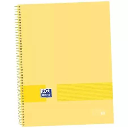 (400149494) OXFORD CUADERNO &YOU EUROPEANBOOK 1 WRITE&ERASE 80H A4+ 5X5MM MICROPERFORADO T/EXTRADURA PACK 5 UD BANANA