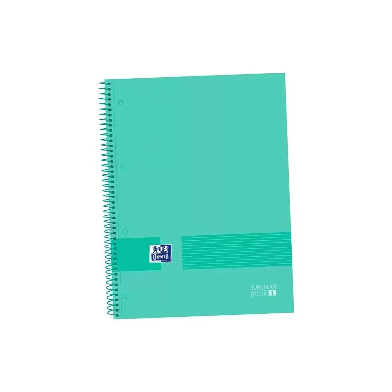 (400149495) OXFORD CUADERNO &YOU EUROPEANBOOK 1 WRITE&ERASE 80H A4+ 5X5MM MICROPERFORADO T/EXTRADURA PACK 5 UD SOFT MINT GREEN