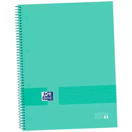 (400149495) OXFORD CUADERNO &YOU EUROPEANBOOK 1 WRITE&ERASE 80H A4+ 5X5MM MICROPERFORADO T/EXTRADURA PACK 5 UD SOFT MINT GREEN