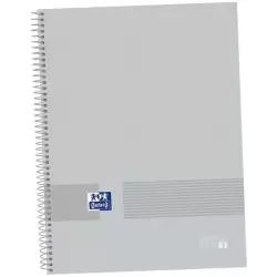 (400149496) OXFORD CUADERNO &YOU EUROPEANBOOK 1 WRITE&ERASE 80H A4+ 5X5MM MICROPERFORADO T/EXTRADURA PACK 5 UD PURE GREY