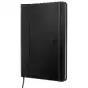 (400154943) OXFORD CUADERNO COSIDO SIGNATURE 80H A5 1 LÍNEA CIERRE C/GOMA TAPA EXTRADURA NEGRO