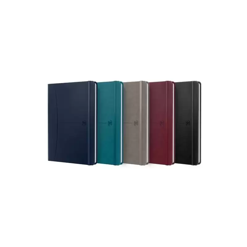 (400163614) OXFORD CUADERNO COSIDO SIGNATURE 80H A5 LISO CIERRE C/GOMA TAPA EXTRADURA C/SURTIDOS CLÁSICO