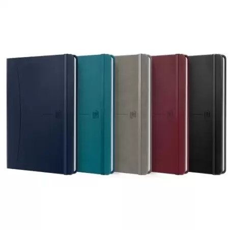 (400163614) OXFORD CUADERNO COSIDO SIGNATURE 80H A5 LISO CIERRE C/GOMA TAPA EXTRADURA C/SURTIDOS CLÁSICO