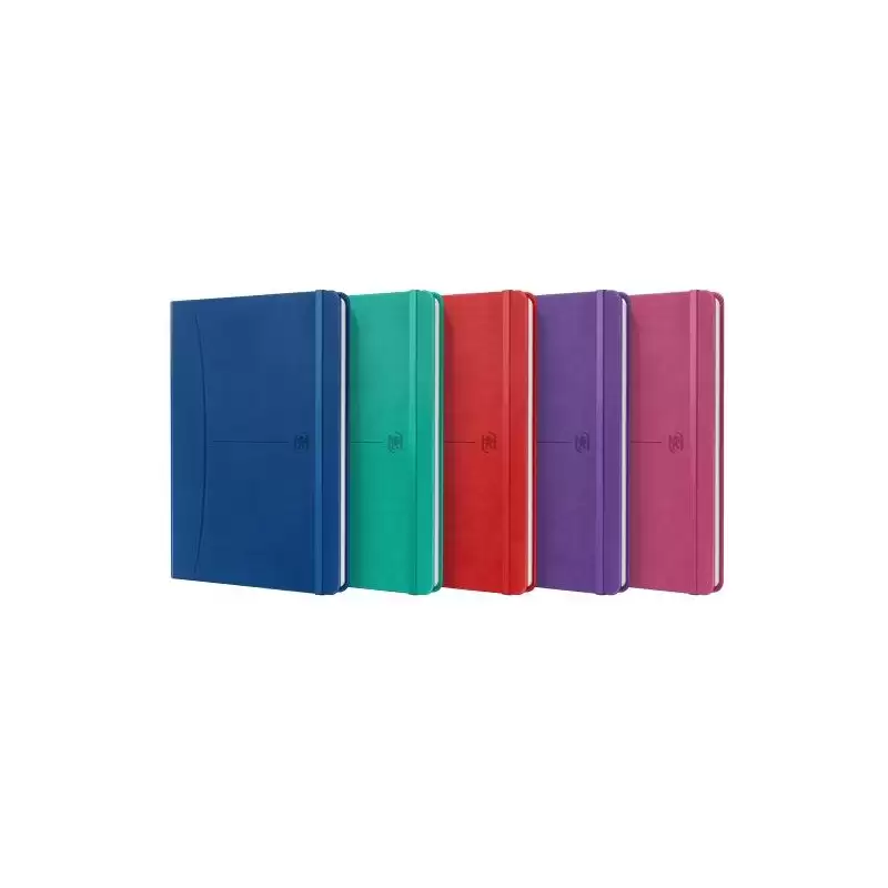 (400163615) OXFORD CUADERNO COSIDO SIGNATURE 80H A5 LISO CIERRE C/GOMA TAPA EXTRADURA C/SURTIDOS VIVOS