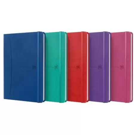 (400163615) OXFORD CUADERNO COSIDO SIGNATURE 80H A5 LISO CIERRE C/GOMA TAPA EXTRADURA C/SURTIDOS VIVOS