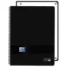 (400196864) OXFORD CUADERNO EUROPEANBOOK 1 LIVE&GO 80H A4+ 5X5 MICROPERFORADO T/PLÁSTICO NEGRO