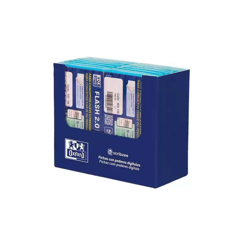 (400206783) OXFORD FLASHCARDS 2.0 PAQUETE A7 30 FICHAS 1 LÍNEA TURQUESA