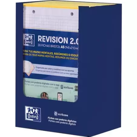 (400206786) OXFORD FLASHCARDS 2.0 PAQUETE A5 2T 30 FICHAS 5X5 AMARILLO