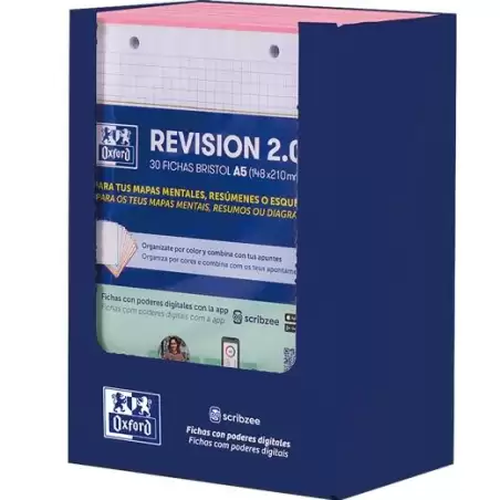 (400206789) OXFORD FLASHCARDS 2.0 PAQUETE A5 2T 30 FICHAS  5X5 ROSA