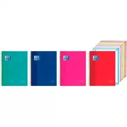 (400207845) OXFORD CUADERNO EUROPEANBOOK 10 XL CLASSIC A4+ 200H 5X5 WRITE&ERASE TAPA EXTRADURA COLORES SURTIDOS