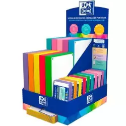 (400208166) OXFORD FLASHCARDS EXPOSITOR 20 PAQ. A5 + 40 PAQ. A7 COLORES SURTIDOS
