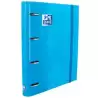 (400109184) OXFORD CARPETA ANILLAS 4X35MM CLASSIC EUROPEANBINDER C/RECAMBIO 100H A4+ 5X5 T/EXTRADURA TURQUESA