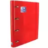 (400109186) OXFORD CARPETA ANILLAS 4X35MM CLASSIC EUROPEANBINDER C/RECAMBIO 100H A4+ 5X5 T/EXTRADURA ROJO