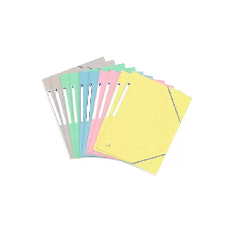 (400117805) OXFORD CARPETA DE GOMAS CON SOLAPAS TOP FILE+ A4 TAPA BLANDA COLORES SURTIDOS PASTEL