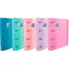 (400119130) OXFORD CARPETA DE ANILLAS 4X35MM TOUCH EUROPEANBINDER C/RECAMBIO 100H A4+ 5X5 T/EXTRADURA C/SURTIDOS PASTEL