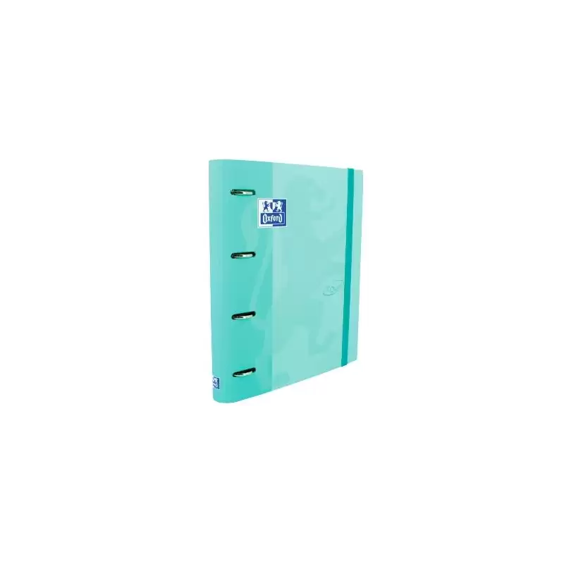 (400127153) OXFORD CARPETA ANILLAS 4X35MMTOUCH EUROPEANBINDER C/RECAMBIO 100H A4+ 5X5 T/ESTRADURA ICE MINT PASTEL