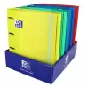 (400136667) OXFORD CARPETA ANILLAS 4X35 EUROPEANBINDER TOUCH A4+ C/RECAMBIO 100 HOJAS 90GR 5X5 SURTIDOS
