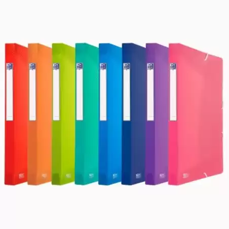 (400146969) OXFORD CARPETA DE PROYECTOS URBAN PP TRANSLÚCIDO LOMO 25MM CON GOMAS A4+ COLORES SURTIDOS