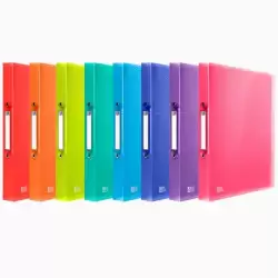 (400147046) OXFORD CARPETA DE ANILLAS 2X30 URBAN PP A4 COLORES SURTIDOS TRANSLÚCIDOS