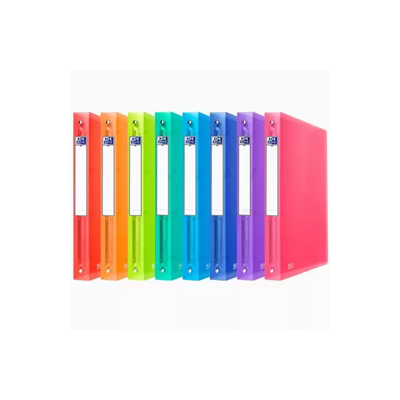 (400147047) OXFORD CARPETA DE ANILLAS 4X30 URBAN PP A4 COLORES SURTIDOS TRANSLÚCIDOS