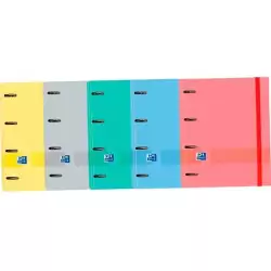 (400149415) OXFORD & YOU TE CARPETA ANILLAS EUROPEANBINDER  4 X 35MM C/ RECAMBIO 100H 5X5 A4+ SURTIDOS
