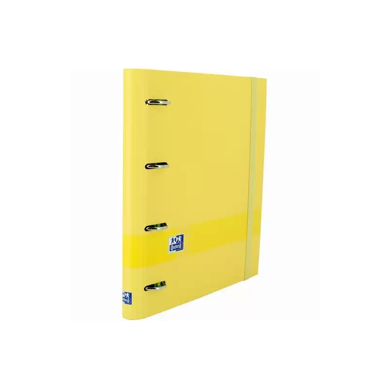 (400158660) OXFORD & YOU TE CARPETA 4 ANILLAS 35MM EUROPEANBINDER A4+ T/EXTRADURA C/RECAMBIO 5X5 BANANA