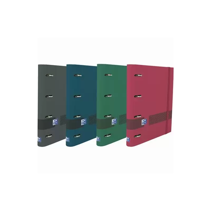 (400158870) OXFORD & YOU TE CARPETA 4 ANILLAS 35MM EUROPEANBINDER A4+ T/EXTRADURA C/RECAMBIO 5X5 C/SURTIDOS NEUTROS