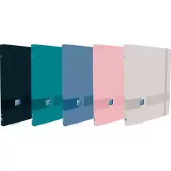 (400159035) OXFORD & YOU CLASIFICADOR 12 POSICIONES 25MM CIERRE C/GOMA T/EXTRADURA A4+ C/SURTIDOS