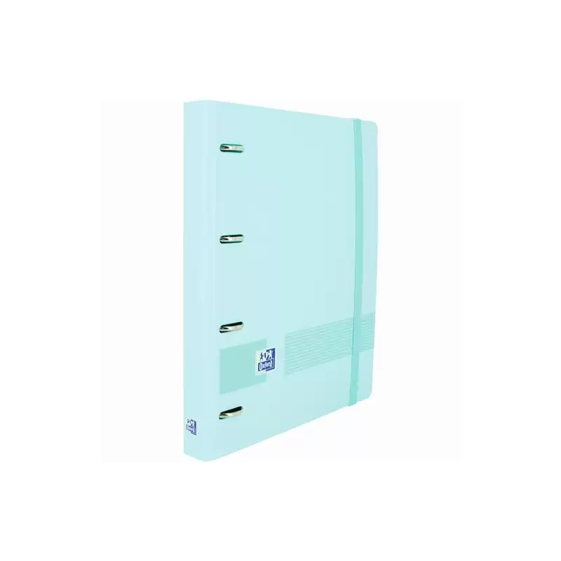 (400160537) OXFORD LIVE & GO CARPETA 4 ANILLAS 35MM EUROPEANBINDER A4+ POLYFOAM C/RECAMBIO 5X5 AZUL PASTEL