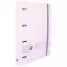 (400160538) OXFORD LIVE & GO CARPETA 4 ANILLAS 35MM EUROPEANBINDER A4+ POLYFOAM C/RECAMBIO 5X5 MALVA PASTEL