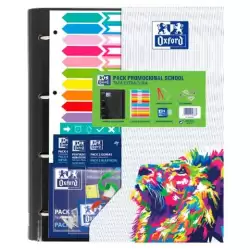 (400187784) OXFORD CARPETA ANILLAS EUROPEANBINDER CLASSIC 4X35MM C/RECAMBIO A4+ 5X5MM T/EXTRADURAS C/SURTIDOS VIVOS