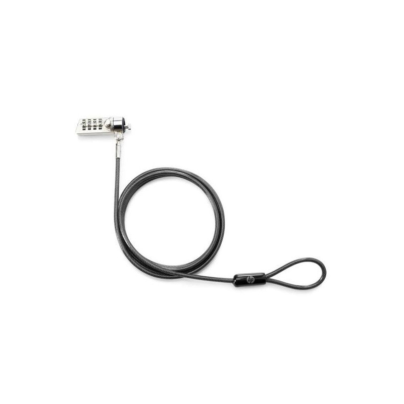 (T0Y16AA) HP CABLE DE SEGURIDAD CON COMBINACION PARA PORTÁTIL NEGRO