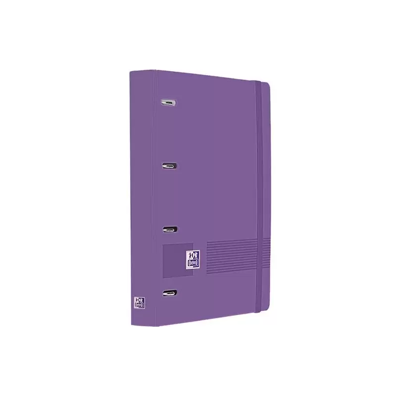 (400195368) OXFORD EUROPEANBINDER LIVE&GO CARPETA ANILLAS 4X35 A4+ C/RECAMBIO 5X5 WRITE&ERASE POLYFOAM LILA
