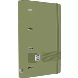 (400195520) OXFORD EUROPEANBINDER LIVE&GO CARPETA ANILLAS 4X35 A4+ C/RECAMBIO 5X5 WRITE&ERASE POLYFOAM VERDE SAFARI