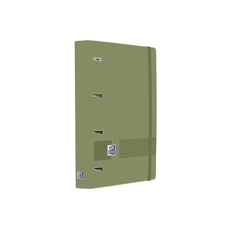 (400195520) OXFORD EUROPEANBINDER LIVE&GO CARPETA ANILLAS 4X35 A4+ C/RECAMBIO 5X5 WRITE&ERASE POLYFOAM VERDE SAFARI