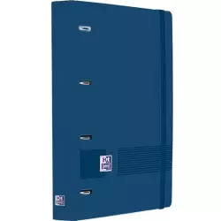 (400197077) OXFORD EUROPEANBINDER LIVE&GO CARPETA ANILLAS 4X35 A4+ C/RECAMBIO 5X5 WRITE&ERASE POLYFOAM AZUL MARINO