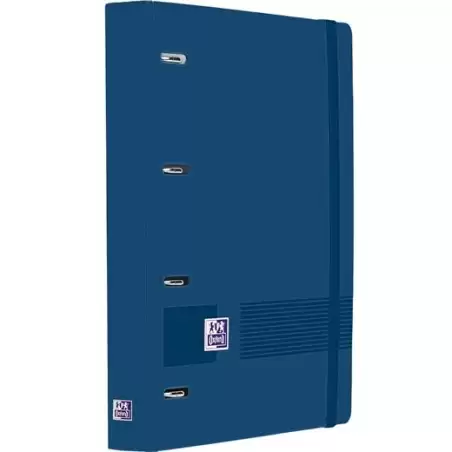 (400197077) OXFORD EUROPEANBINDER LIVE&GO CARPETA ANILLAS 4X35 A4+ C/RECAMBIO 5X5 WRITE&ERASE POLYFOAM AZUL MARINO