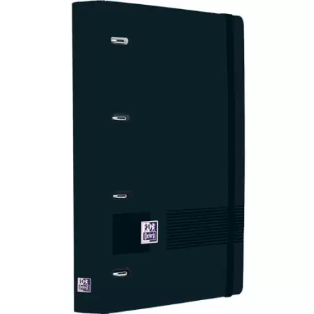 (400198250) OXFORD EUROPEANBINDER LIVE&GO CARPETA ANILLAS 4X35 A4+ C/RECAMBIO 1 LÍNEA WRITE&ERASE POLYFOAM NEGRO